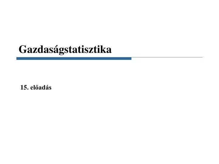 gazdas gstatisztika