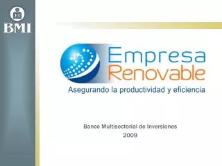 banco multisectorial de inversiones 2009