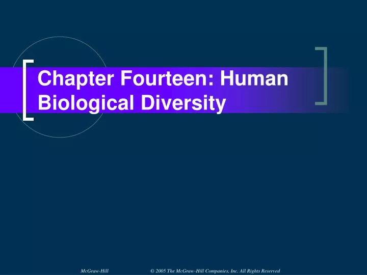 chapter fourteen human biological diversity