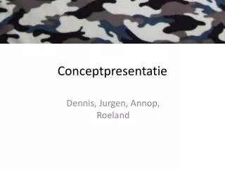 Conceptpresentatie