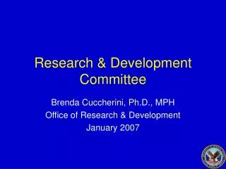 Research &amp; Development Committee