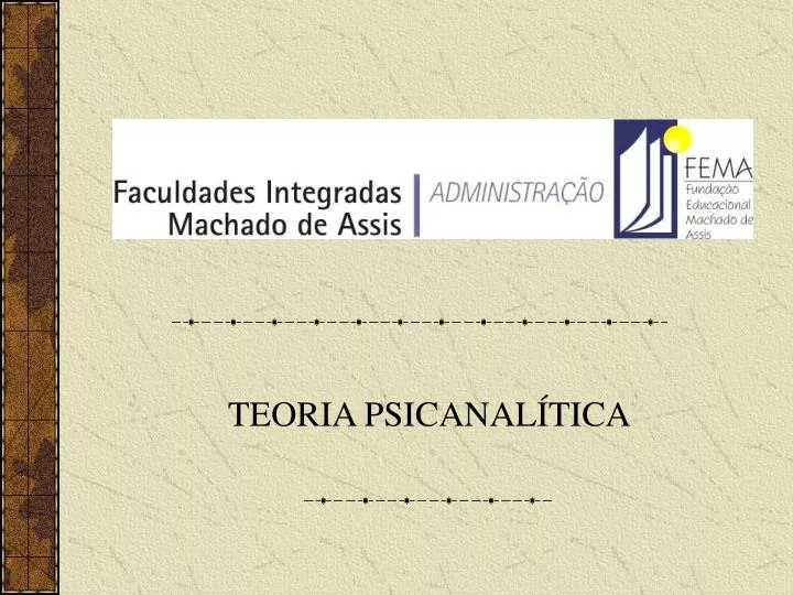 teoria psicanal tica