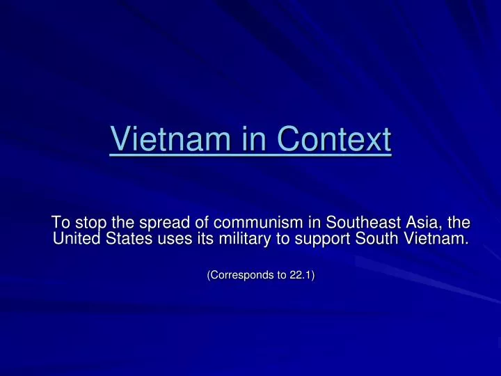 vietnam in context