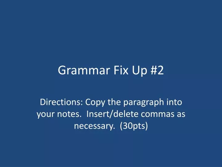 grammar fix up 2
