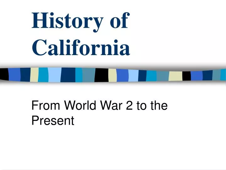 history of california