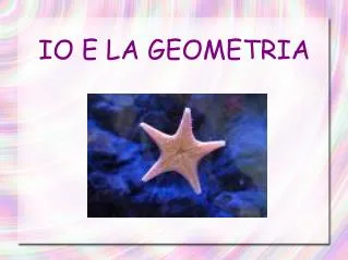 io e la geometria