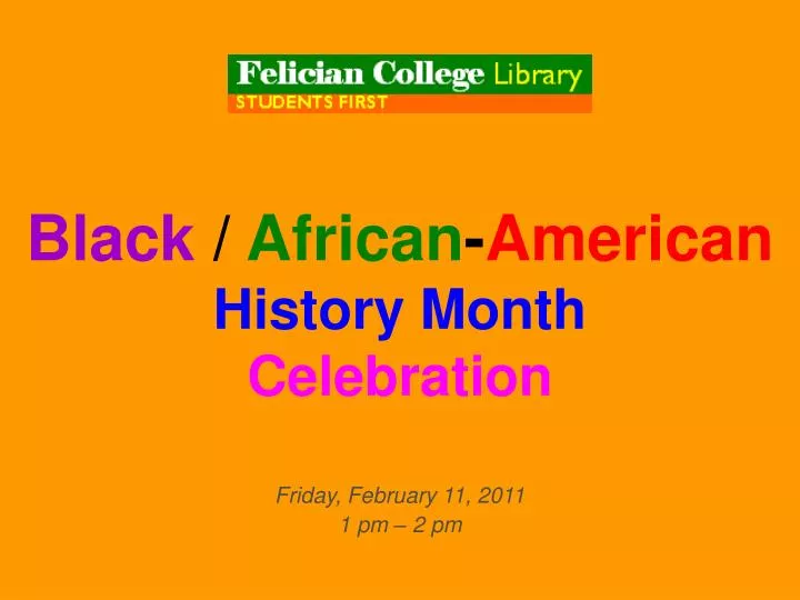 black african american history month celebration