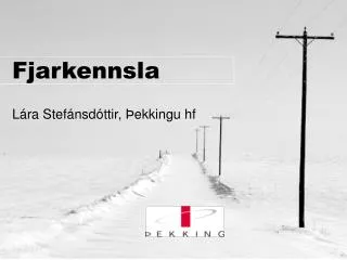 fjarkennsla