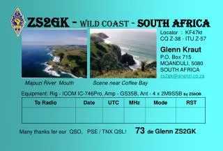 Zs2gk - Wild coast - south africa