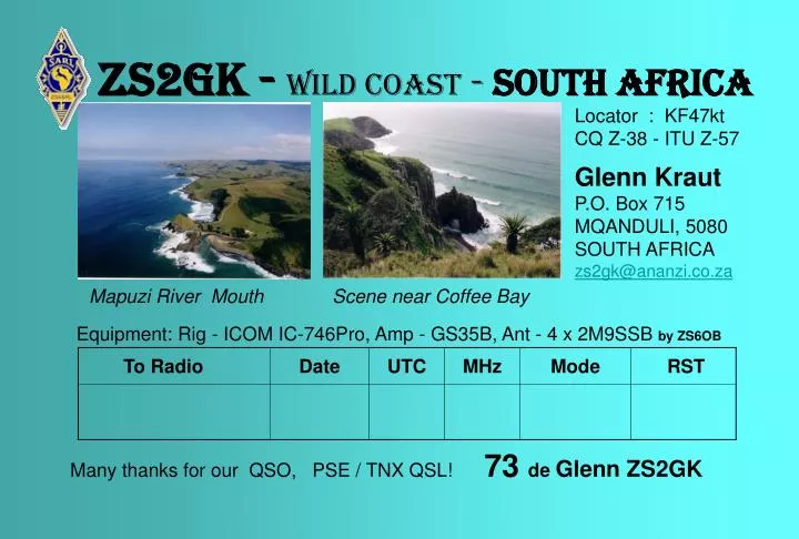 zs2gk wild coast south africa