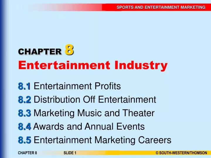 chapter 8 entertainment industry