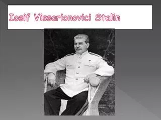 iosif vissarionovici stalin