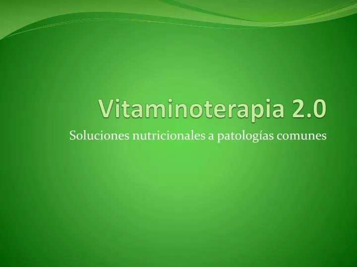 vitaminoterapia 2 0