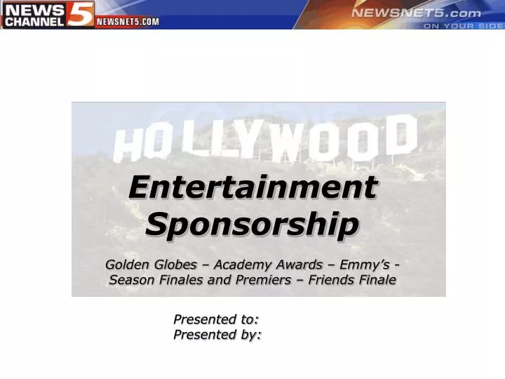 entertainment sponsorship