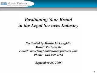 Positioning Your Brand in the Legal Services Industry