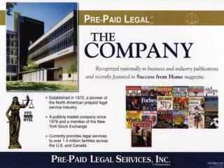 Pre-Paid Legal Sales &amp; Recruiting Training 101