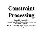 Constraint Processing - slide 1