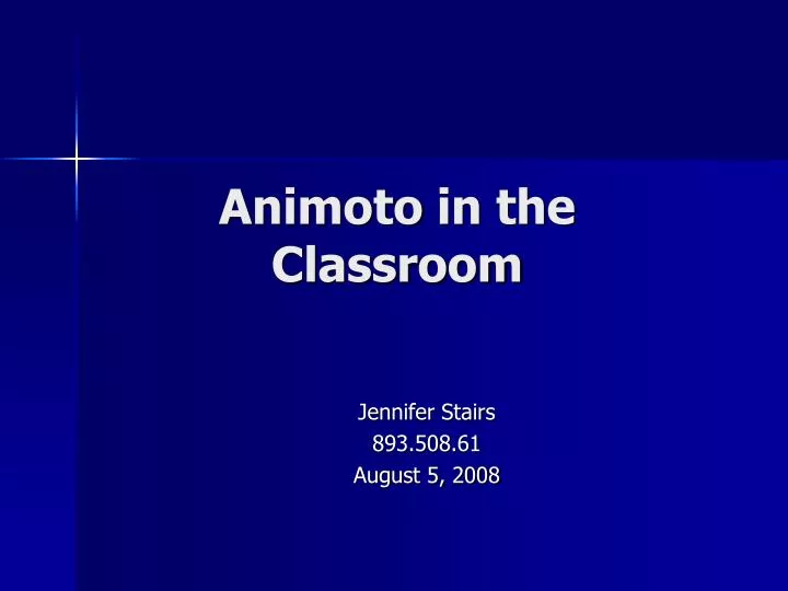 animoto in the classroom