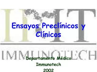 ensayos precl nicos y cl nicos