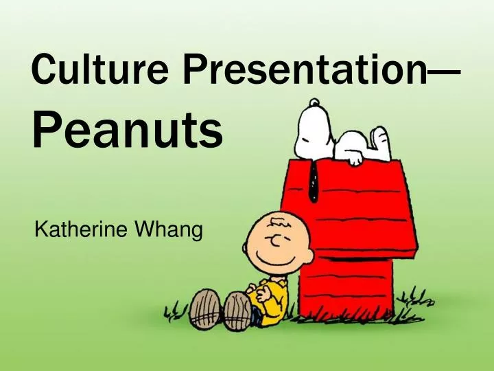 culture presentation peanuts
