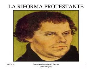 la riforma protestante