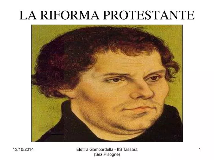 la riforma protestante