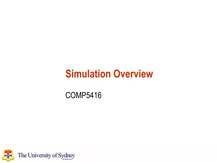 simulation overview