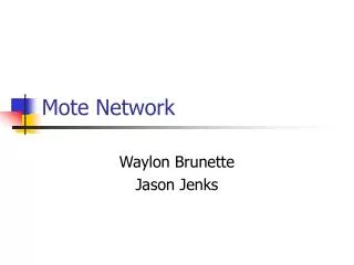 Mote Network