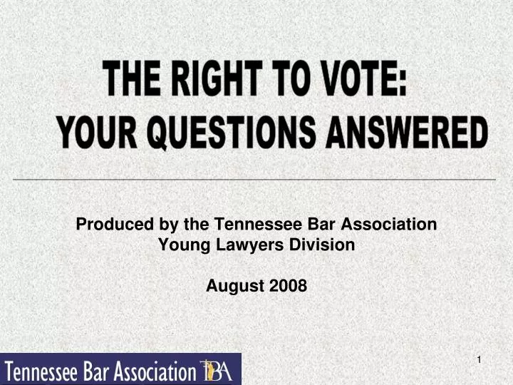 produced by the tennessee bar association young lawyers division august 2008