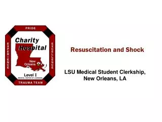 Resuscitation and Shock