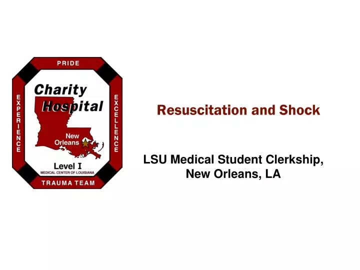 resuscitation and shock