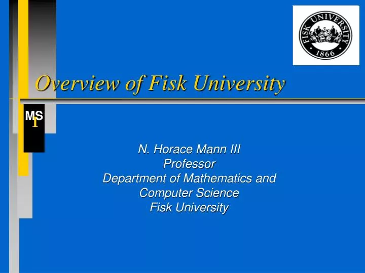overview of fisk university