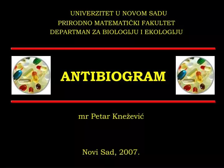 antibiogram