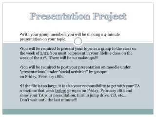 Presentation Project