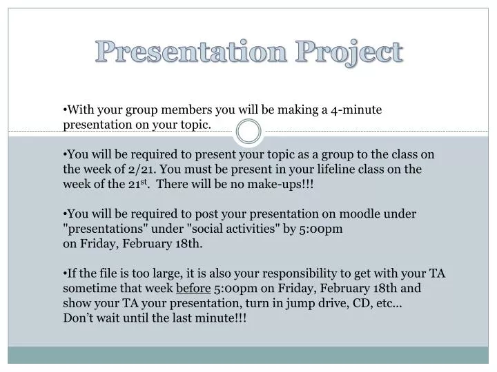 presentation project