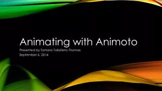Animating with Animoto