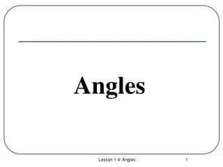 angles