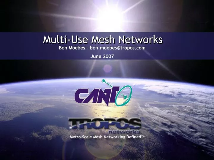 multi use mesh networks