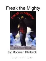 Freak the Mighty - slide 1