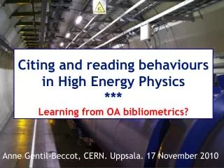 Citing and reading behaviours in High Energy Physics *** Learning from OA bibliometrics?