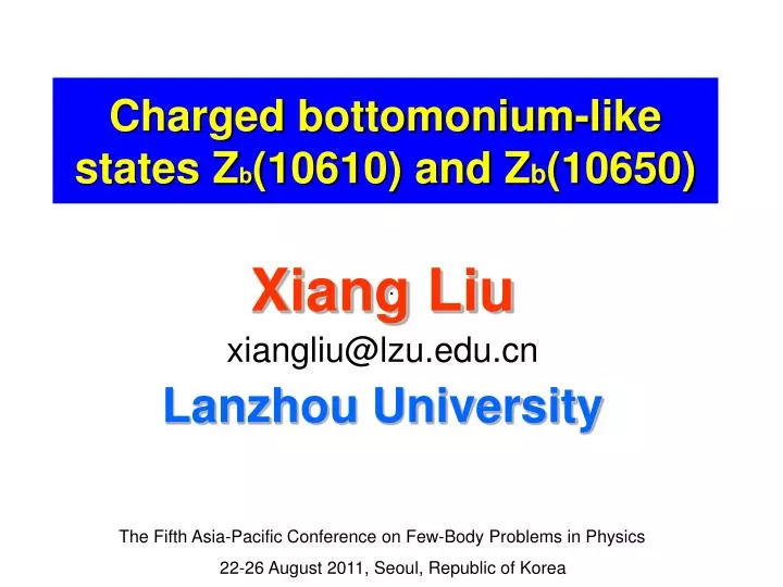 charged bottomonium like states z b 10610 and z b 10650