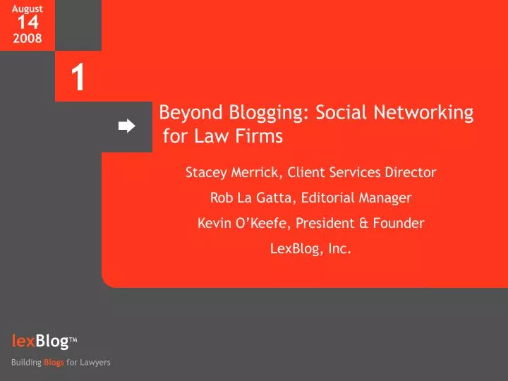 beyond blogging social networking for law firms