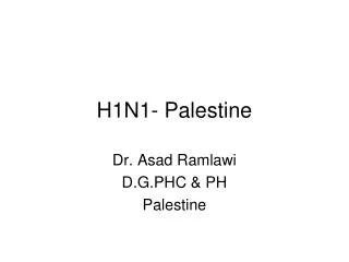 h1n1 palestine