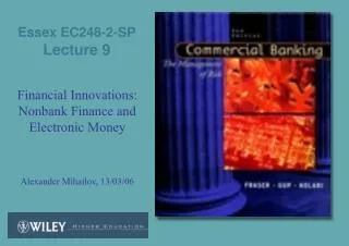 Essex EC248-2-SP Lecture 9