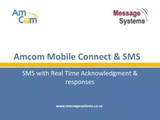 Amcom Mobile Connect &amp; SMS
