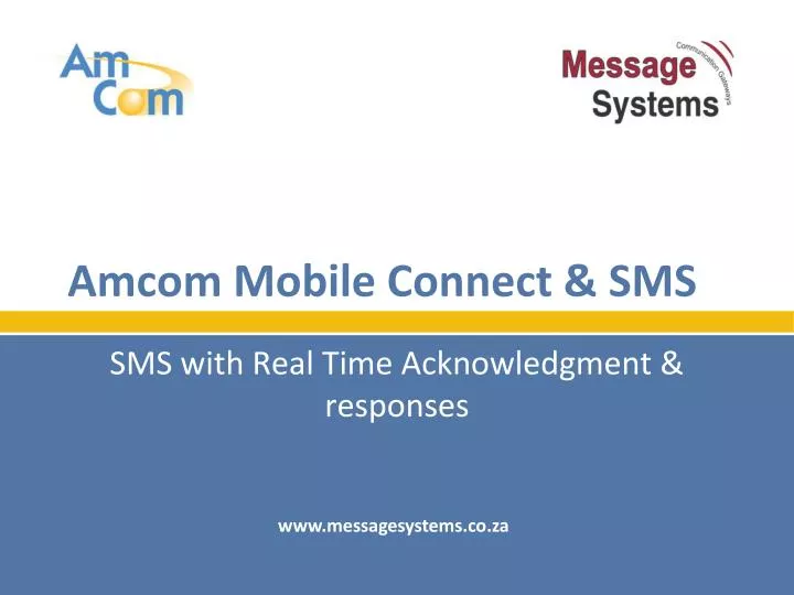 amcom mobile connect sms