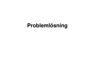 probleml sning