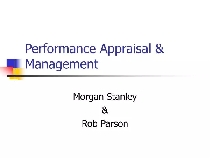performance appraisal management