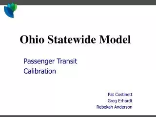 Ohio Statewide Model