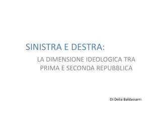 sinistra e destra